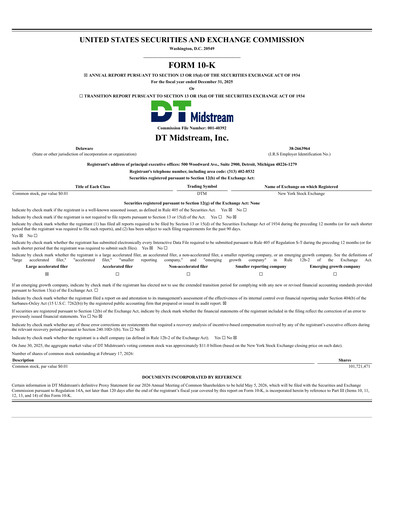 Thumbnail DT Midstream Annual Report 2025