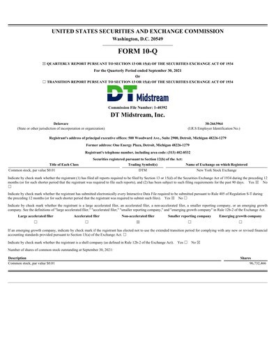 Thumbnail DT Midstream Quarterly Report 2021-q3
