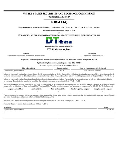 Thumbnail DT Midstream Quarterly Report 2024-q1