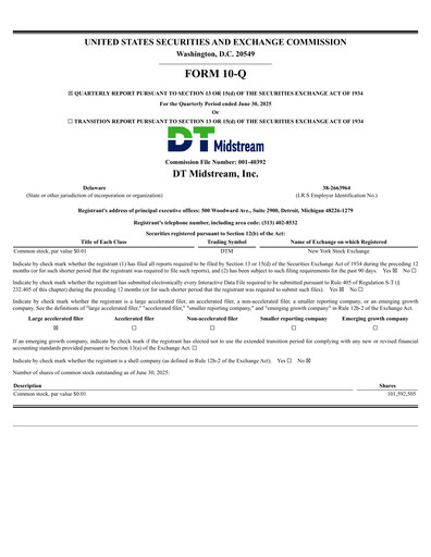 Thumbnail DT Midstream Quarterly Report 2025-q2