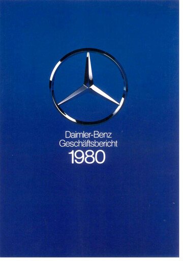 Thumbnail Mercedes-Benz Annual Report 1980