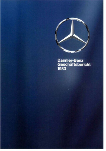 Thumbnail Mercedes-Benz Annual Report 1983