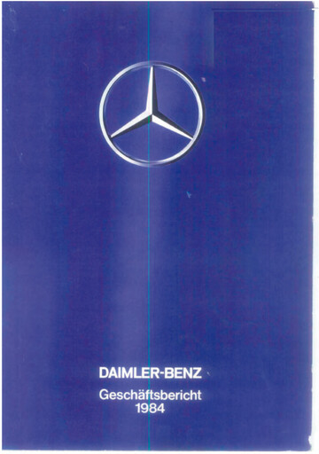 Thumbnail Mercedes-Benz Annual Report 1984