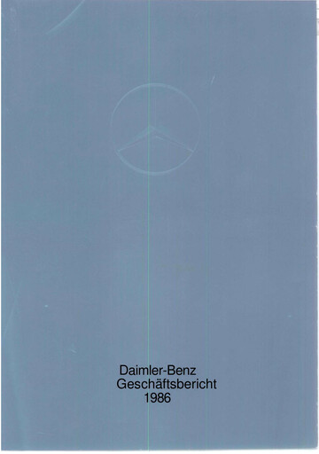 Thumbnail Mercedes-Benz Annual Report 1986