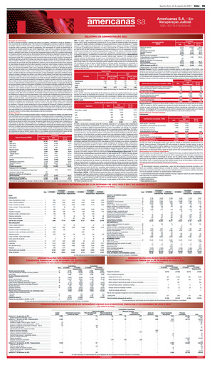 Thumbnail Americanas Annual Report 2023