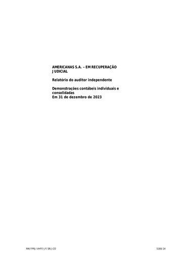 Thumbnail Americanas Financial Statement 2023