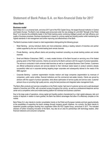 Thumbnail Bank Pekao (Bank Polska Kasa Opieki) ESG Report 2017