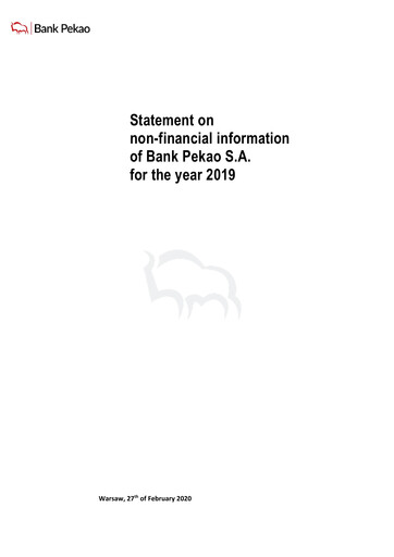 Thumbnail Bank Pekao (Bank Polska Kasa Opieki) ESG Report 2019