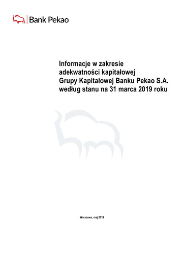 Thumbnail Bank Pekao (Bank Polska Kasa Opieki) Quarterly Report 2019-q1