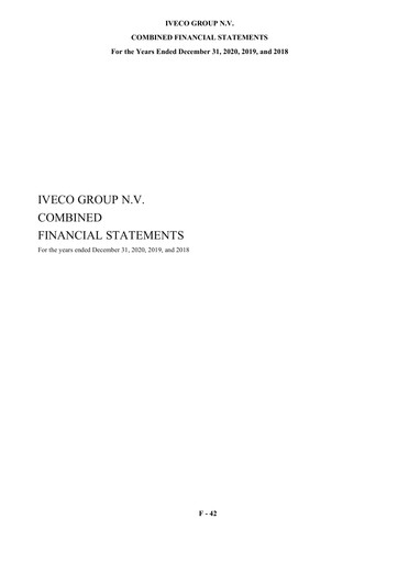 Thumbnail Iveco Group Financial Statement 2018-2020