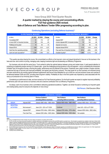 Thumbnail Iveco Group Quarterly Report 2025-q3