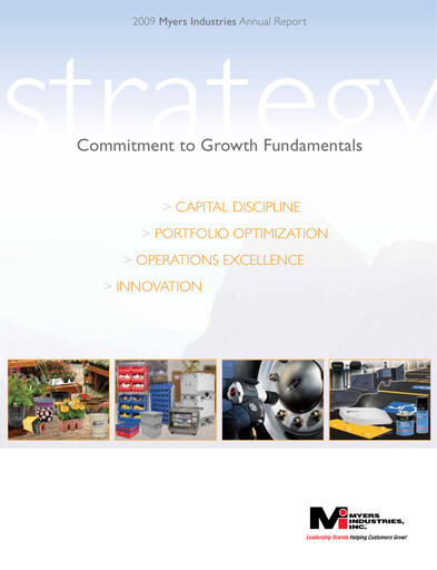 Thumbnail Myers Industries Annual Report 2009