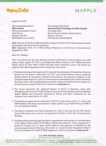 Thumbnail MapmyIndia Quarterly Report 2023-q1
