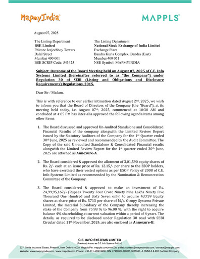 Thumbnail MapmyIndia Quarterly Report 2025-q1