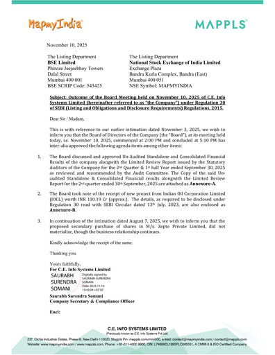 Thumbnail MapmyIndia Quarterly Report 2025-q2