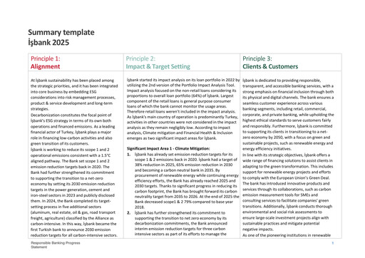 Thumbnail Türkiye Is Bankasi ESG Report 2025