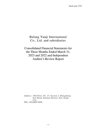 Thumbnail Bafang Yunji Quarterly Report 2023-q1