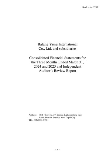 Thumbnail Bafang Yunji Quarterly Report 2024-q1