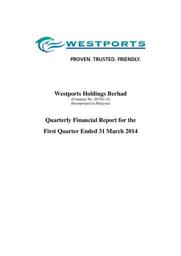 Thumbnail Westports Quarterly Report 2014-q1
