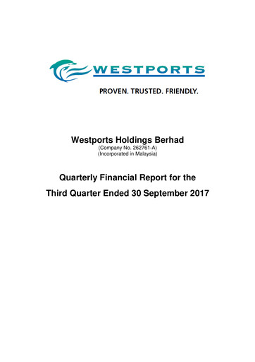 Thumbnail Westports Quarterly Report 2017-q3