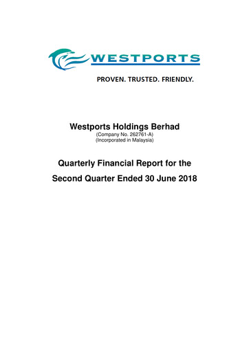 Thumbnail Westports Quarterly Report 2018-q2