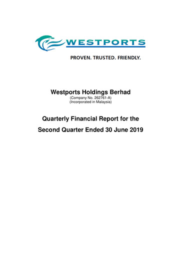 Thumbnail Westports Quarterly Report 2019-q2