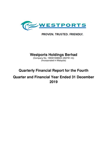 Thumbnail Westports Quarterly Report 2019-q4