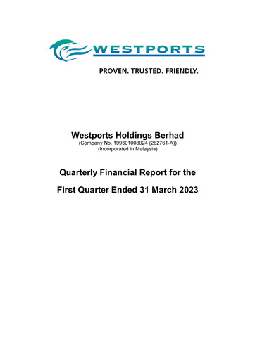 Thumbnail Westports Quarterly Report 2023-q1