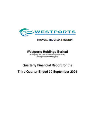 Thumbnail Westports Quarterly Report 2024-q3