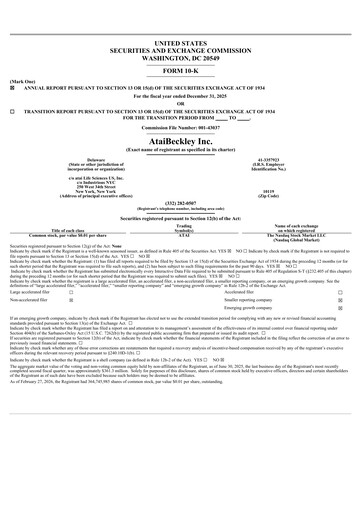 Thumbnail atai Life Sciences Annual Report 2025