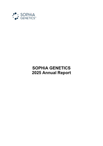Vorschaubild SOPHiA GENETICS Jahresbericht 2025