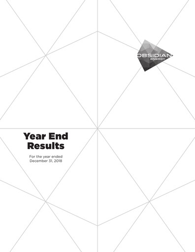 Vorschaubild Obsidian Energy Finanzmitteilung 2018