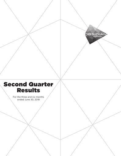 Vorschaubild Obsidian Energy Quartalsbericht 2018-q2