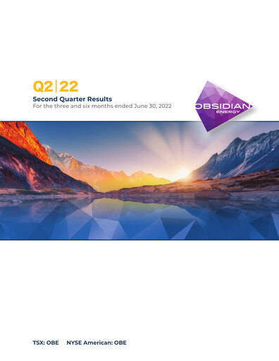 Vorschaubild Obsidian Energy Quartalsbericht 2022-q2