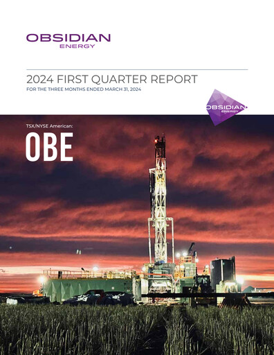 Vorschaubild Obsidian Energy Quartalsbericht 2024-q1