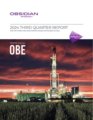 Vorschaubild Obsidian Energy Quartalsbericht 2024-q3