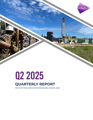 Vorschaubild Obsidian Energy Quartalsbericht 2025-q2