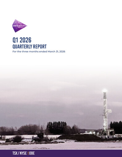 Thumbnail Obsidian Energy Quarterly Report 2026-q1