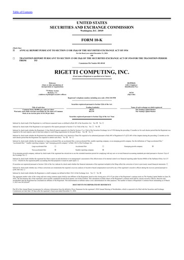 Miniature Rigetti Computing Rapport annuel 2024