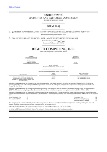 Miniature Rigetti Computing Rapport trimestriel 2025-q1