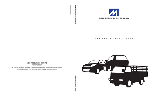 Thumbnail MBM Resources Annual Report 2008