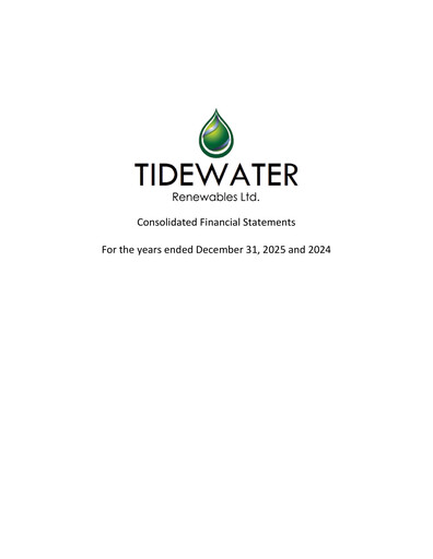 Miniature Tidewater Renewables Bilan financier 2025