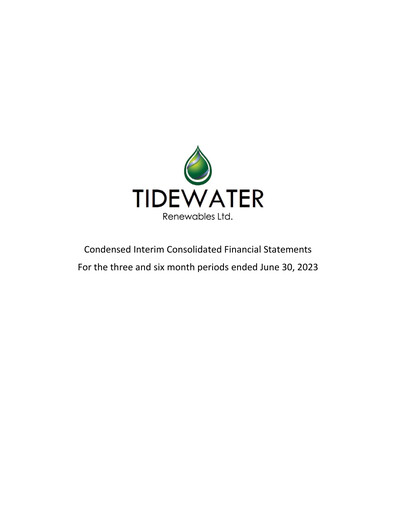 Thumbnail Tidewater Renewables Quarterly Report 2023-q2