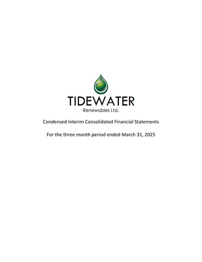 Thumbnail Tidewater Renewables Quarterly Report 2025-q1