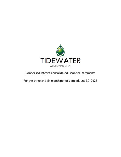 Thumbnail Tidewater Renewables Quarterly Report 2025-q2