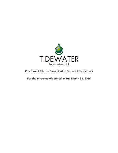 Thumbnail Tidewater Renewables Quarterly Report 2026-q1