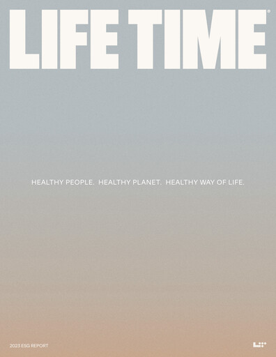 Thumbnail Life Time Group ESG Report 2022