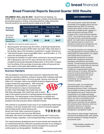 Thumbnail Bread Financial Quarterly Report 2022-q2