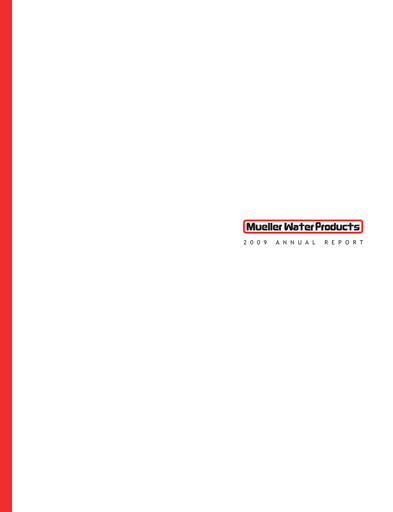 Thumbnail Mueller Water Products
 Annual Report 2009
