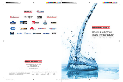 Thumbnail Mueller Water Products
 Annual Report 2013